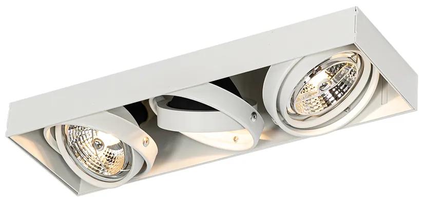 Inbouwspot wit GU10 AR70 trimless 3-lichts - Oneon Modern GU10 Binnenverlichting Lamp