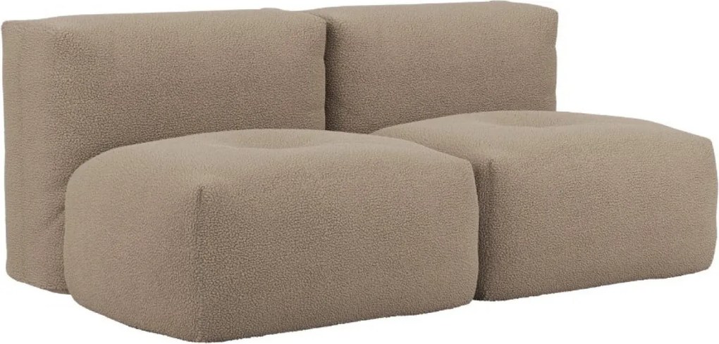 Soft Zitzak Indoor 2 Seater - Teddy Brown