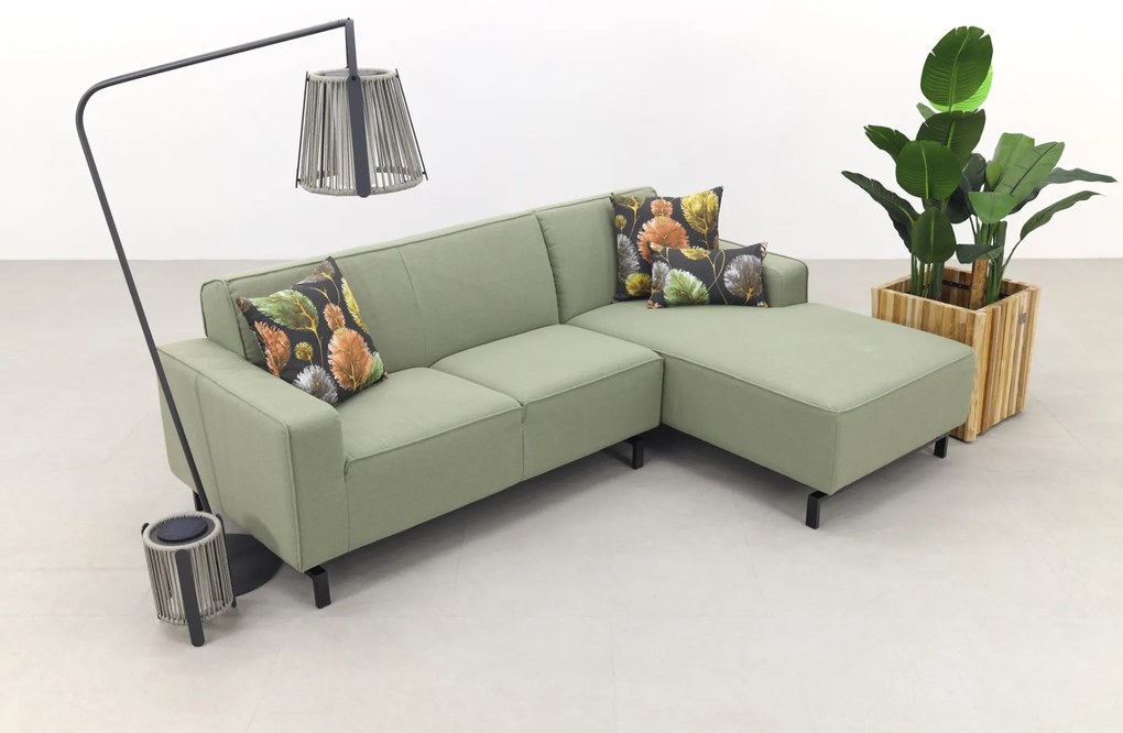 Boavista Sunbrella loungebank chaise longue - Heritage leaf - 2-delig - links