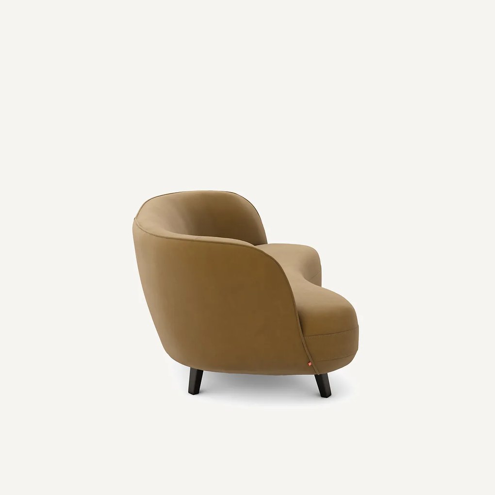 XS zitbank in linnen fluweel, Rosebury, ontwerp door Emmanuelle Gallina