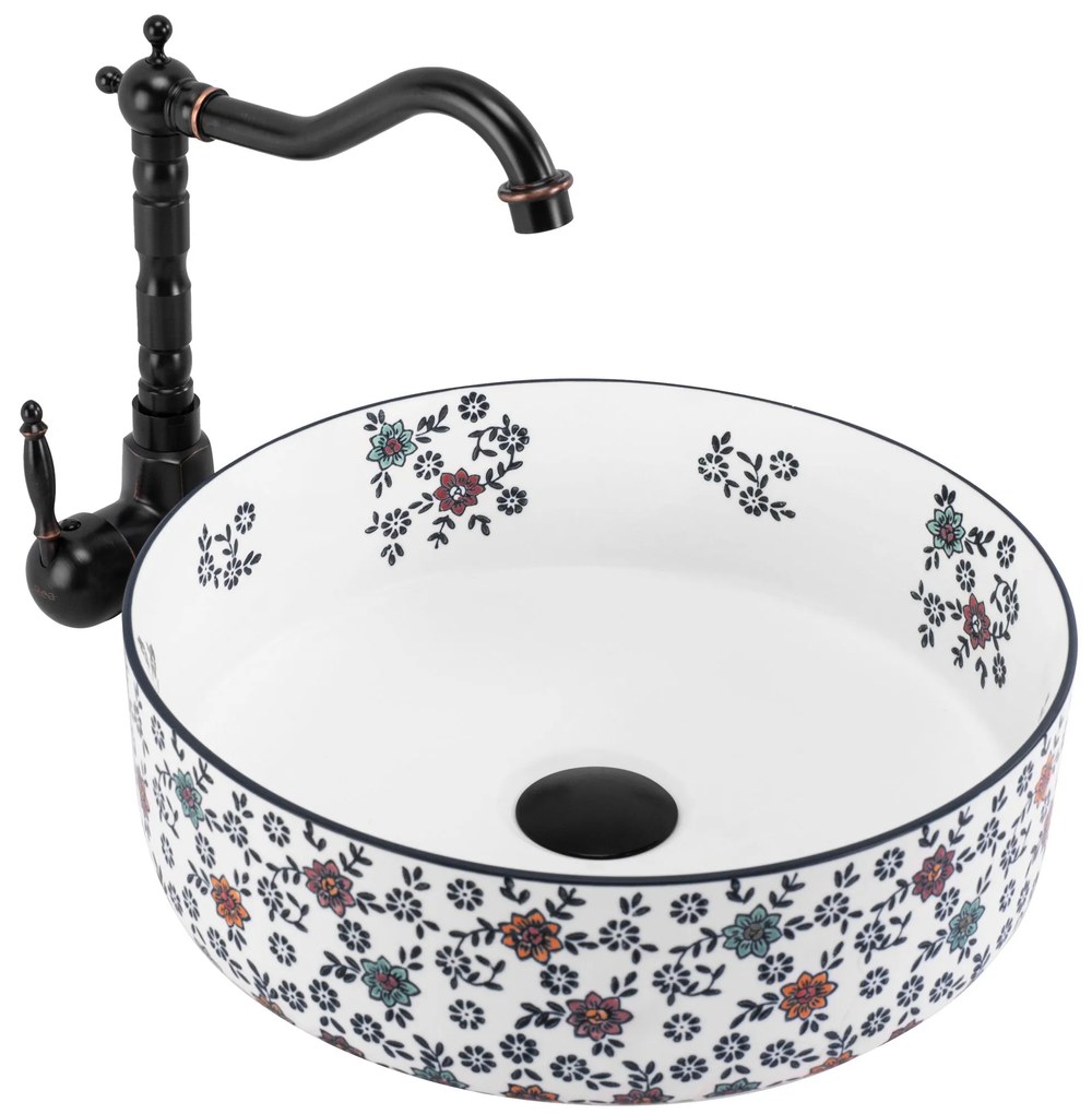 Opzetwastafel Rea Stefania Fiori