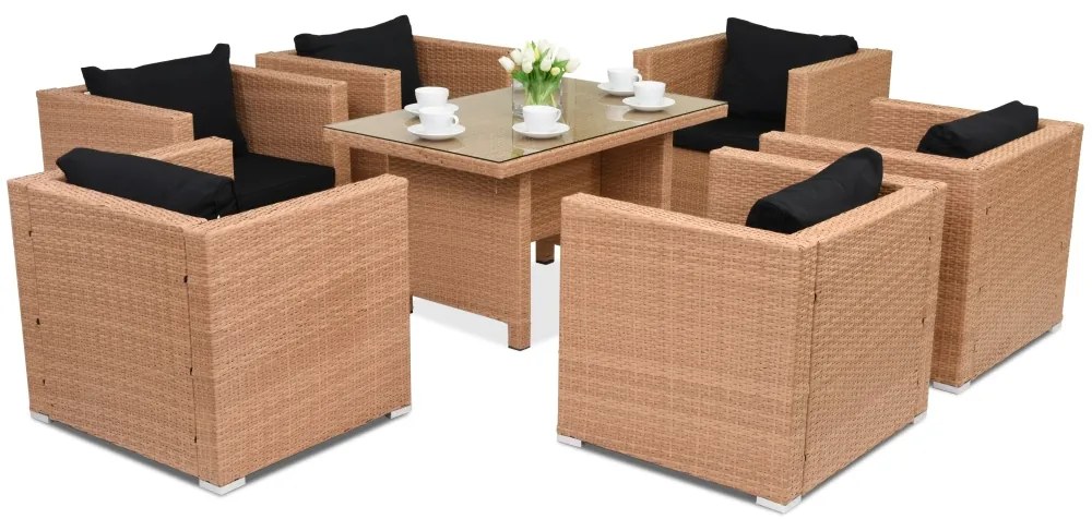 Roma Premium 6 Tuinpunt honing technorattan tuinmeubelen