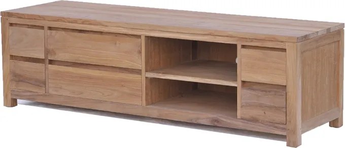 Hoog Tv-meubel Teak - 6 Lades - 170cm - 170x50x50cm.