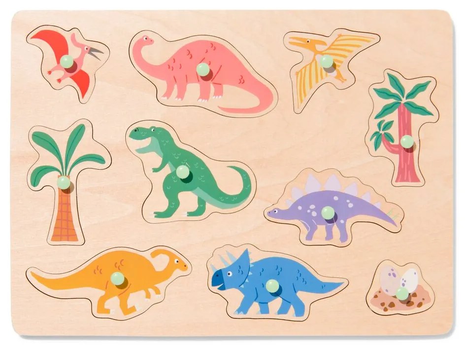 HEMA Puzzel Dino Hout