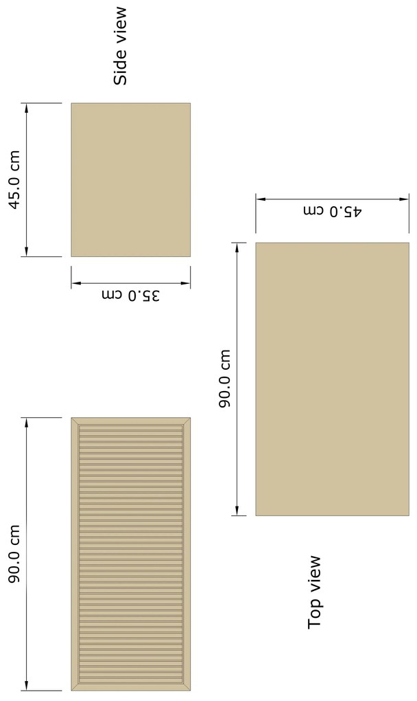 Gliss Design Heronimus badmeubel met ribbelfront 90cm ash grey