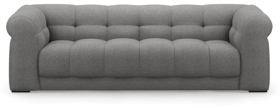 Rivièra Maison - Cobble Hill Sofa 3,5 Seater, washed cotton, grey - Kleur: grijs