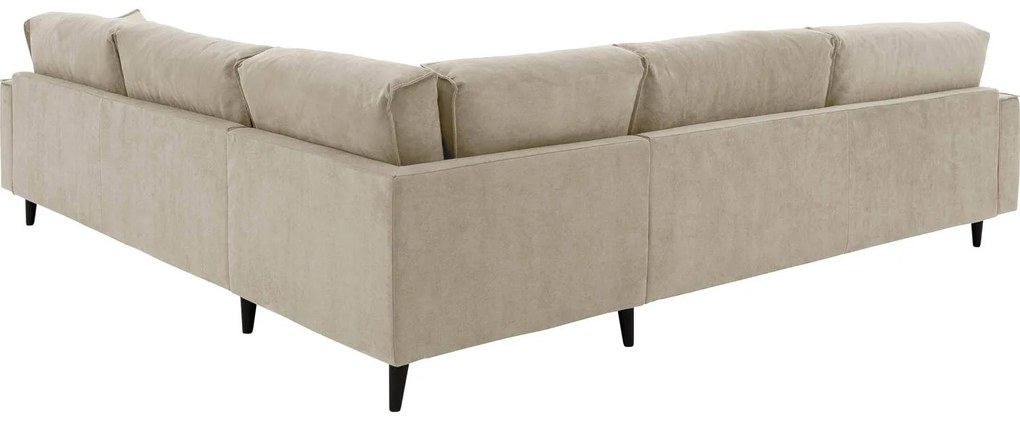 Goossens Bank Jonas beige, stof, 3,5-zits, urban industrieel