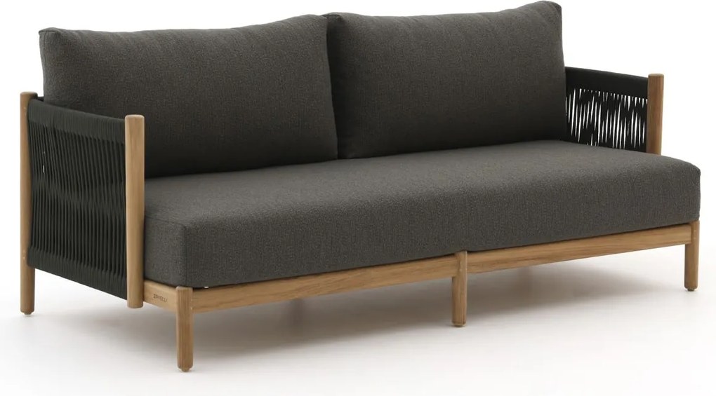 Loungebank Tuin Zavelli  | Teakhout | 2 personen | Tuinbank Natural Teak | 191cm | Incl. kussens | Kees Smit Tuinmeubelen