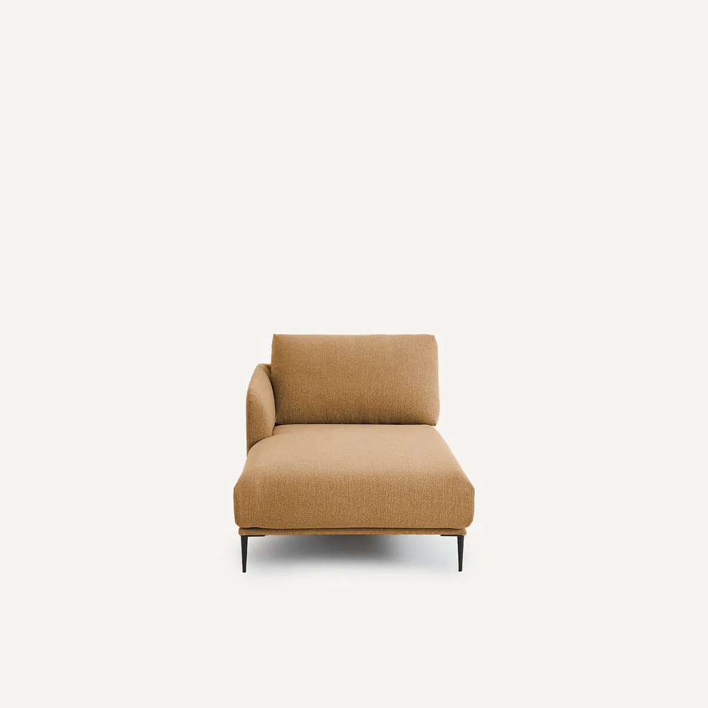 Longchair van gerecycled chenille, OSCAR, ontwerp Emmanuel Gallina