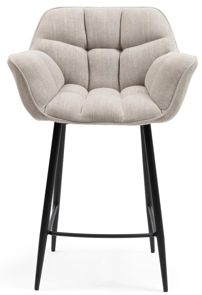 Rivièra Maison - Carnaby Counter Chair, mouliné linen, fabulous flax - Kleur: beige