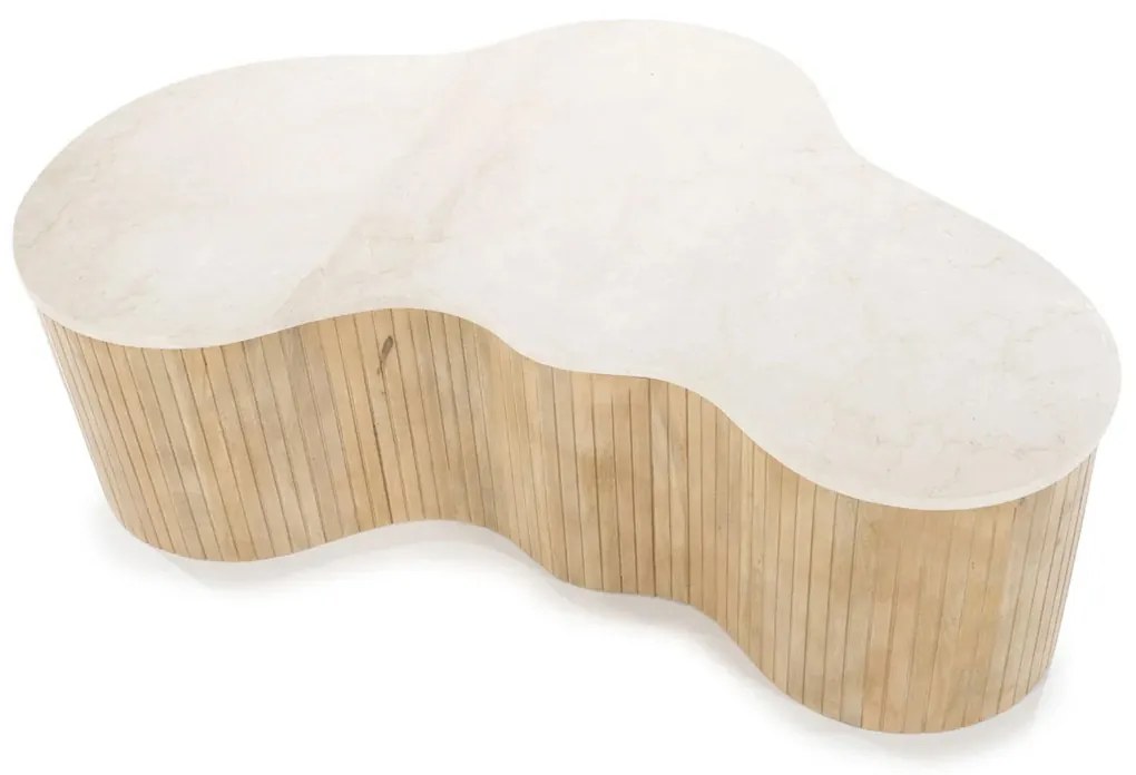 Eleonora Kira Grote Salontafel Organisch Marmer - 129 X 84cm.
