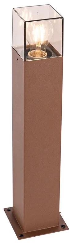 Industriële staande buitenlamp roestbruin 50 cm IP44 - Denmark