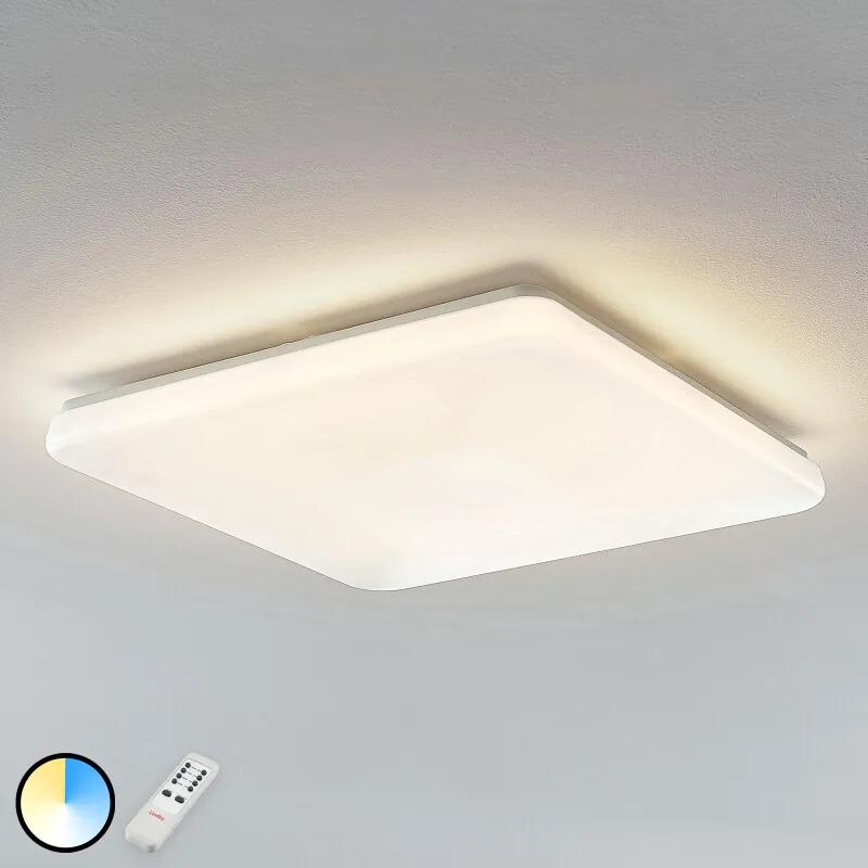 LED plafondlamp Indika, kleurverand CCT, hoekig - lampen-24