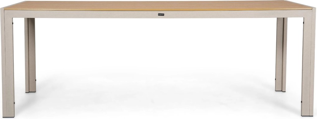 Tuinset 6 personen 210 cm Kunststof Zand/Beige Domani Furniture Alba/Creta