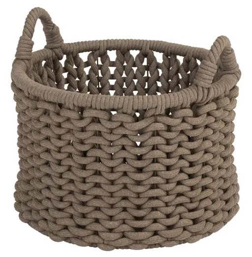 4 Seasons Outdoor Amber set van 2 manden, Ø 65 cm (H 50) en Ø 55 cm (H 40) SALE      taupe weerbestendig