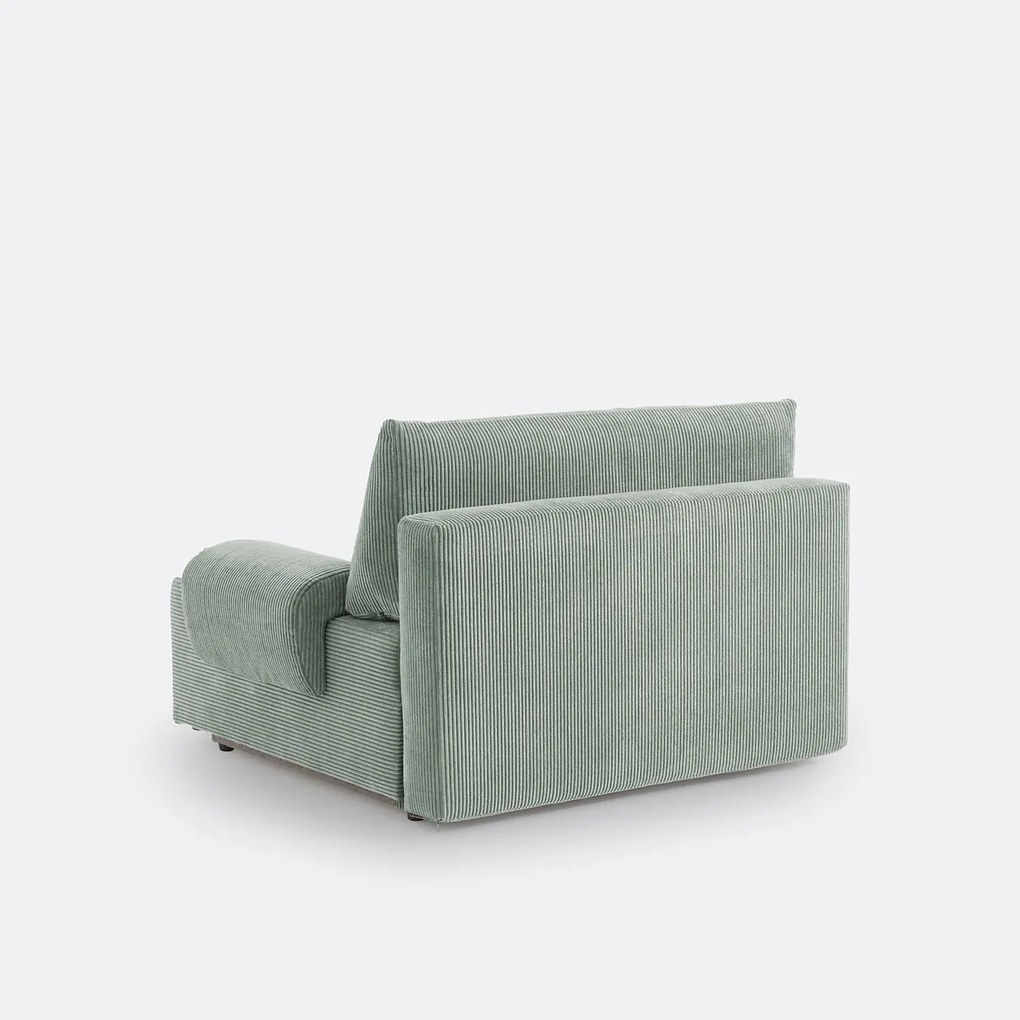 2-zits corduroy slaapbank met koffer, MAONA