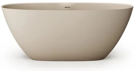 Zeza Element Vrijstaand Bad - 160x75x60cm - solid surface - mat beige SW1208802