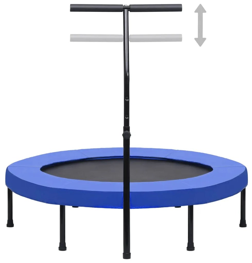 vidaXL Fitnesstrampoline met handgreep en veiligheidsmat 122 cm