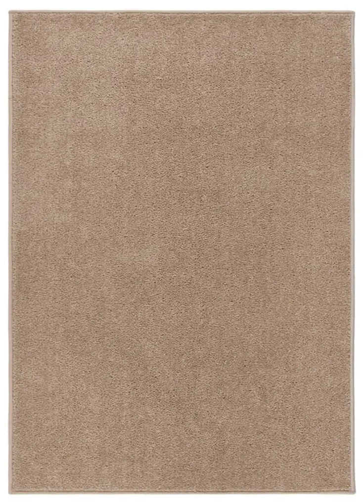 vidaXL Vloerkleed kortpolig 120x170 cm bruin