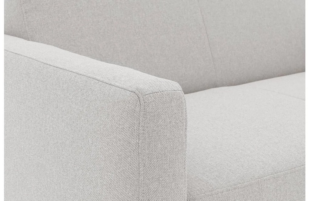 Goossens  Key West lichtgrijs, stof, 2,5-zits, modern design