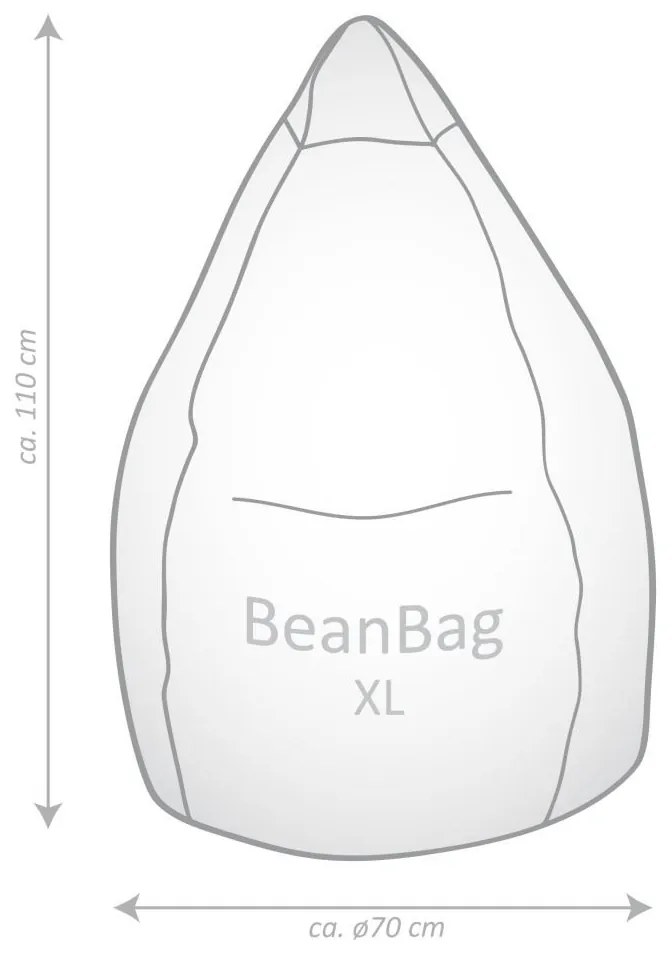 BeanBag Easy XL - Antraciet