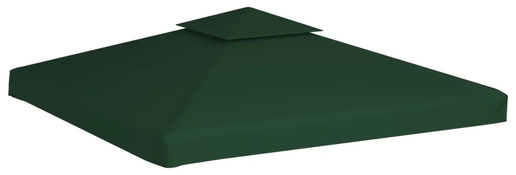 vidaXL Vervangend tentdoek prieel 310 g/m² 3x3 m groen