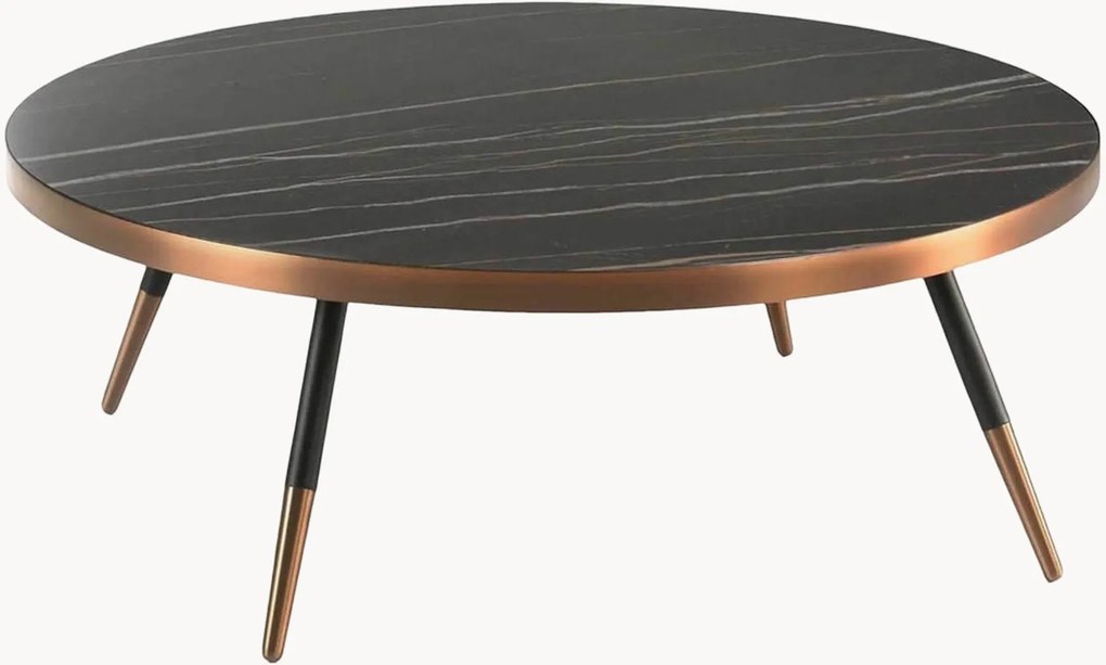 Ronde salontafel Circe met marmerlook tafelblad