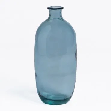 Vaas Van Gerecycled Glas Lumas Blauw – Hemel - Sklum
