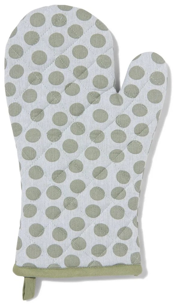 HEMA Ovenwant 32x20 Groene Stippen (groen)