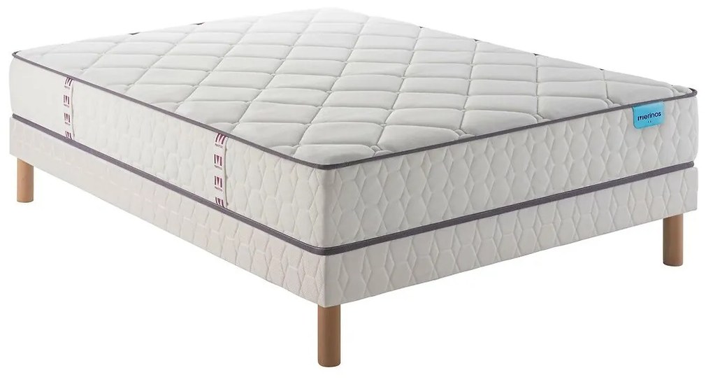 Ensemble matras met veren en lattenbodem, Cheer Bed