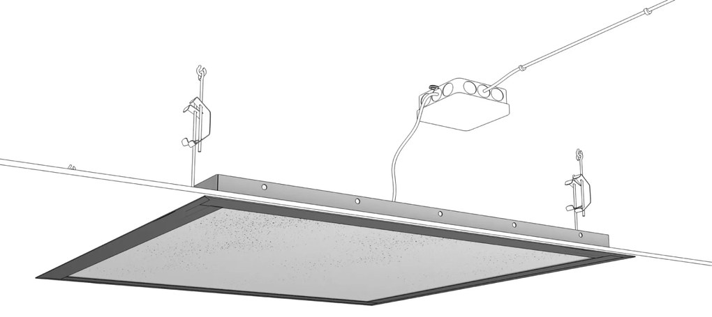 Ecosun E330K infrarood paneel plafond 125x32cm 330W