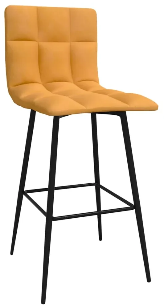 vidaXL Barkruk fluweel bruin