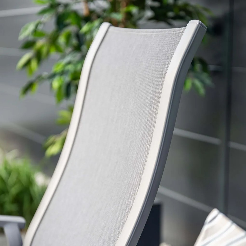 Garden Impressions Hilly tuinstoel verstelbaar taupe - 2 stuks