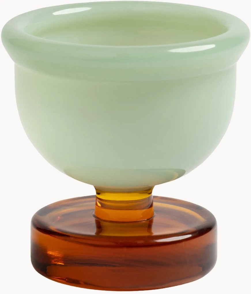 Handgemaakte eierdopjes Cantine van borosilicaatglas, 2-delig