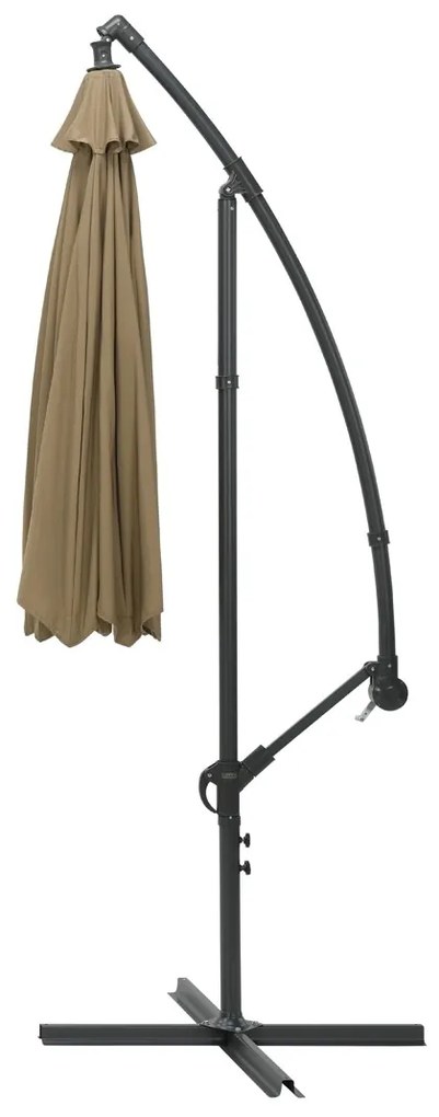 Garden Impressions Athene Zweefparasol Ø300 cm taupe