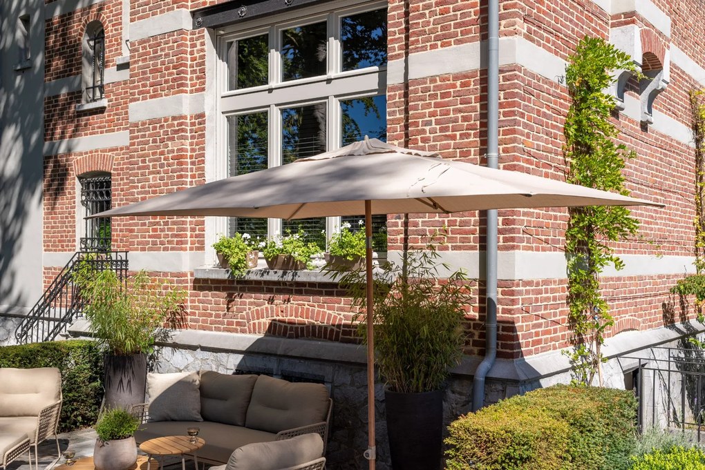 4-Seasons Outdoor Azzurro stokparasol 300 cm - Woodlook/Sand