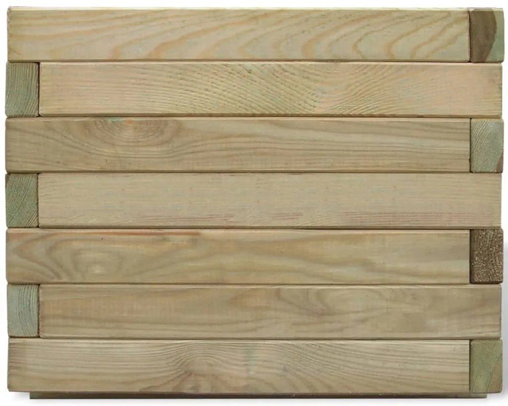 vidaXL Plantenbak verhoogd vierkant 50x50x40 cm hout