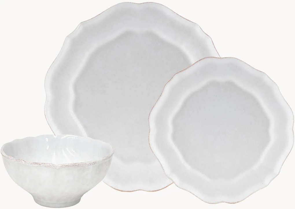 Serviesset Impressions met schaal, 12-delig