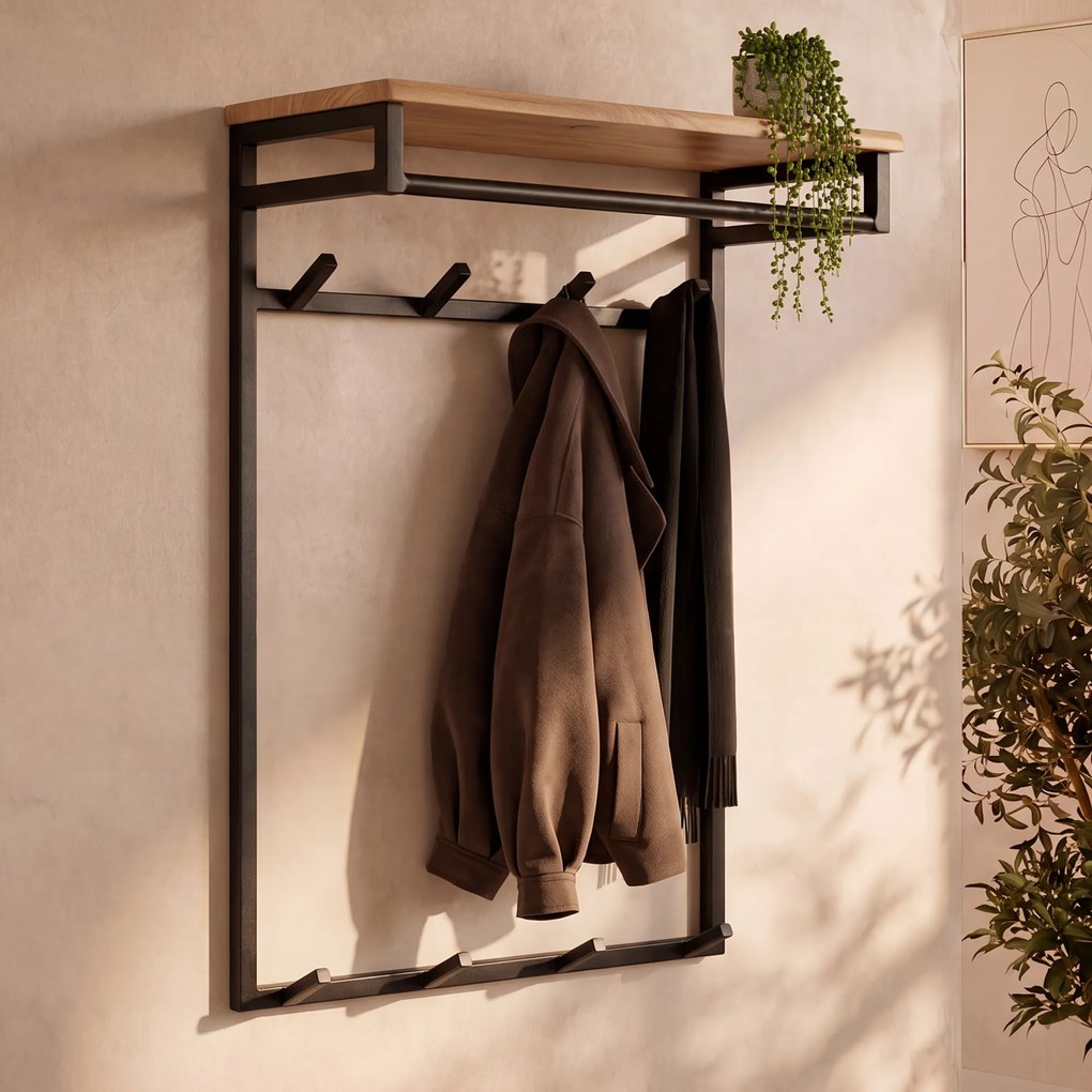 Grote Kapstok Met Houten Plank