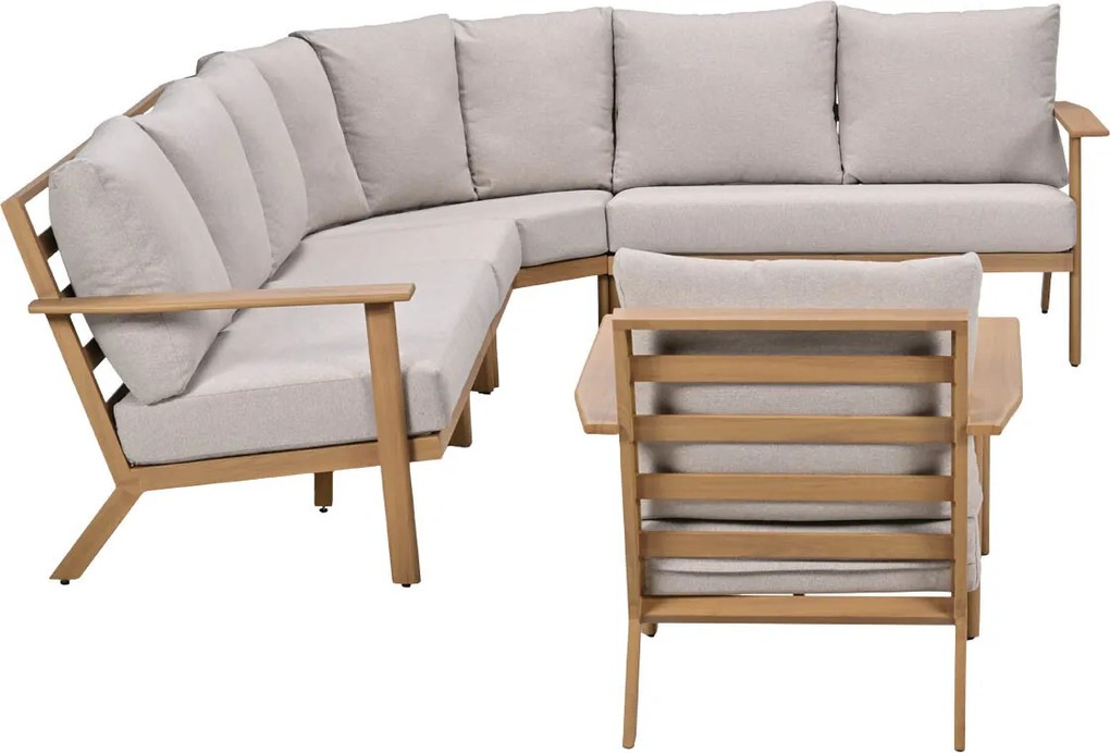 Garden Impressions Ariane loungeset 6-delig - light teak look