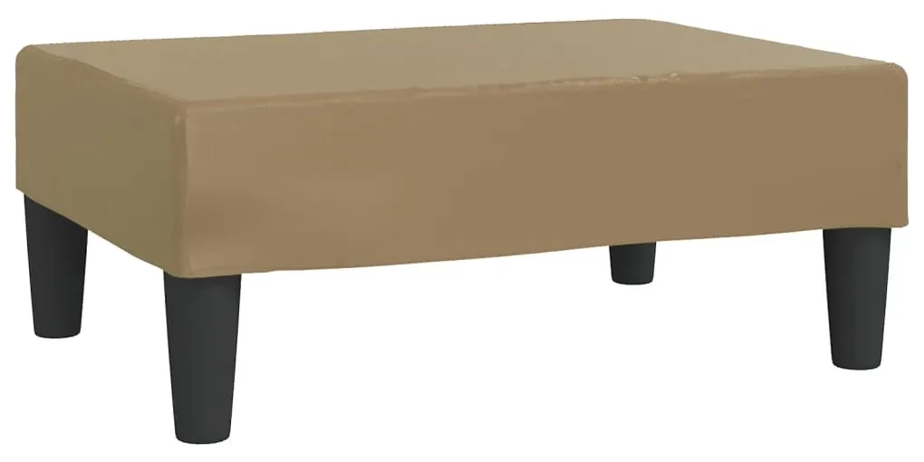 vidaXL Voetenbank 78x56x32 cm kunstleer cappuccinokleurig