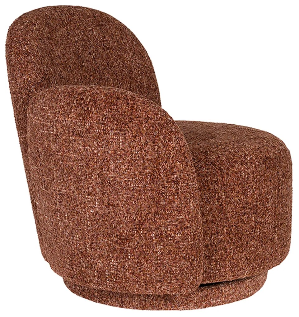 Dutchbone Rose Draaibare Fauteuil Bordeaux