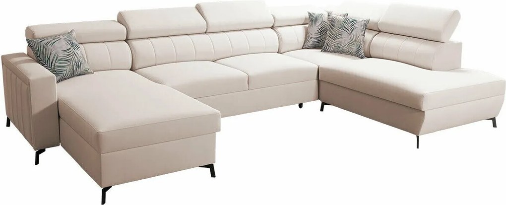 Hoekbank Sarasota 158, Aanwezig, Aanwezig, 351x224x83cm, 232 kg, Poten: Metaal, Hout