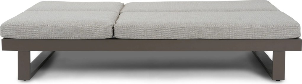 Lifestyle Garden Furniture Massimo Ligbed Met Kussen Antraciet/sandy Aluminium Grijs