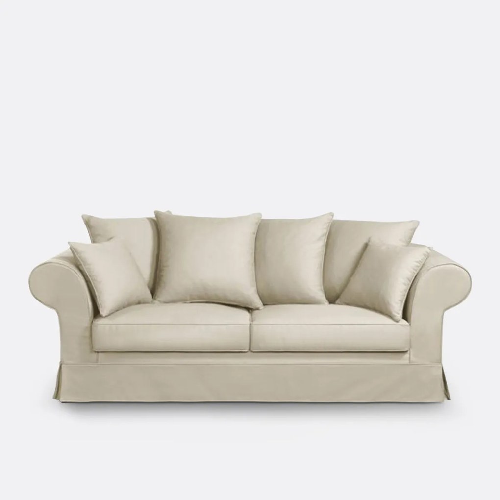 Bank, Comfort Bultex®, in halfgevlochten katoen, Adelia