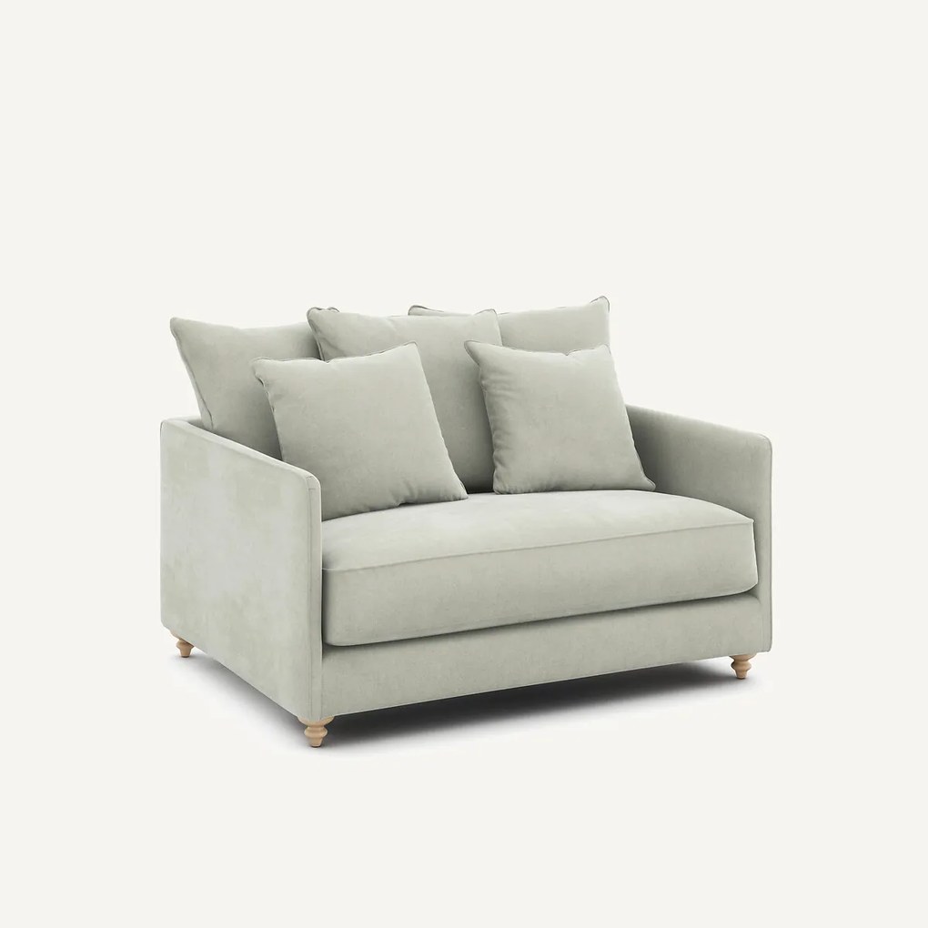 2-zits slaapbank in stonewashed fluweel, Lazare