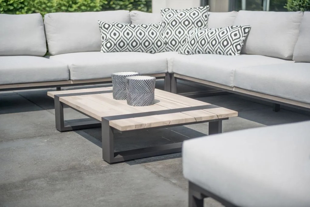 4 Seasons Outdoor | Duke loungeset links  Loungeset    houtkleur weerbestendig