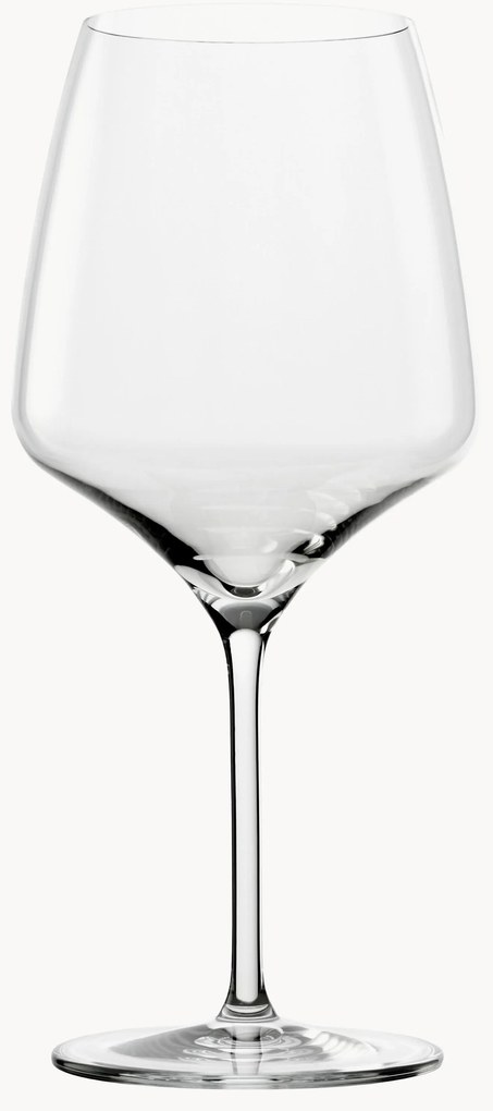 Rode wijnglazen Experience van kristalglas, 6-delig