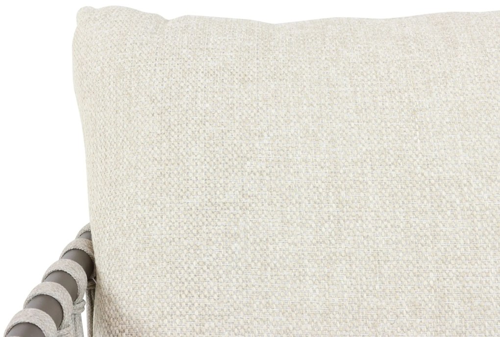 Stoel en Bank Loungeset 5 personen Aluminium/rope Taupe 4 Seasons Outdoor Allora/Salerno