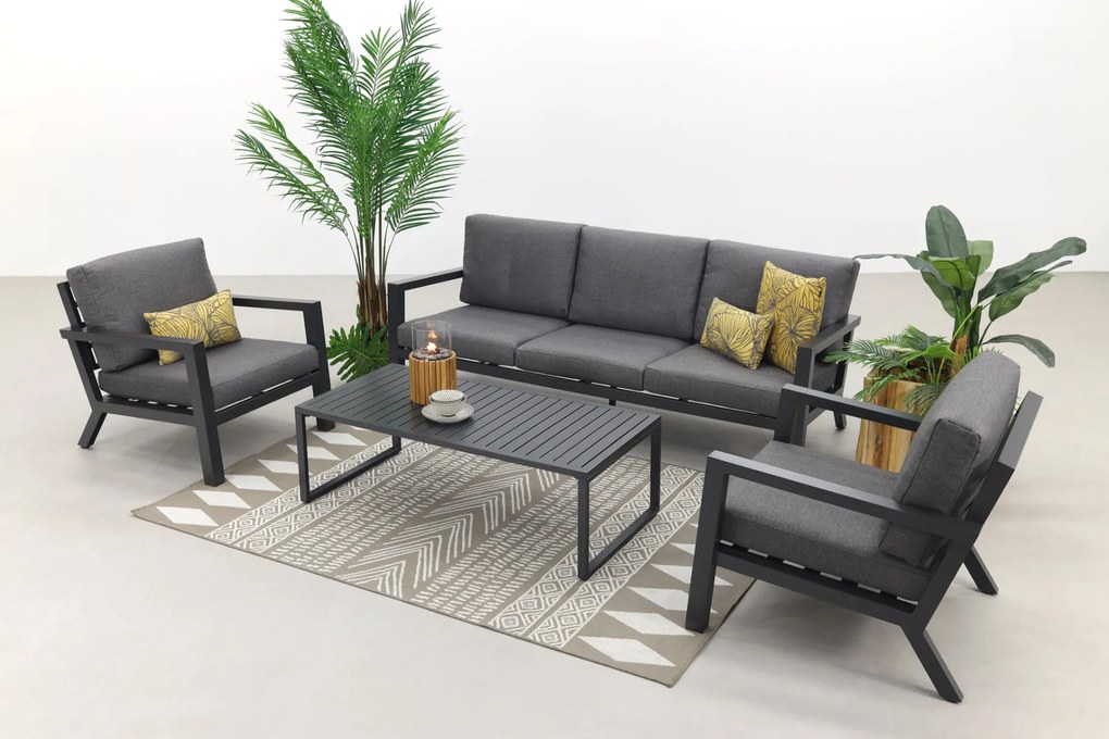 Hugo stoel-bank loungeset - antraciet OP=OP